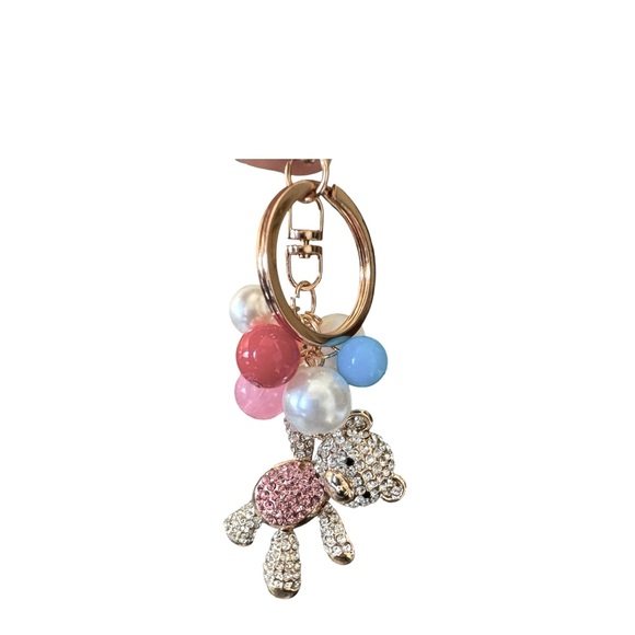 NEW CUTE BEAR AND BALLOONS KEY CHAIN - Picture 12 of 14